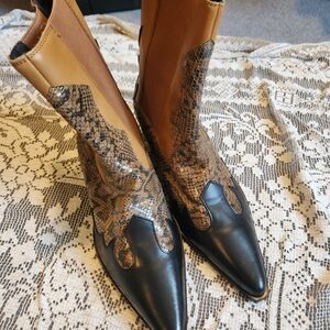 ASOS Snake Print Boots NWOT